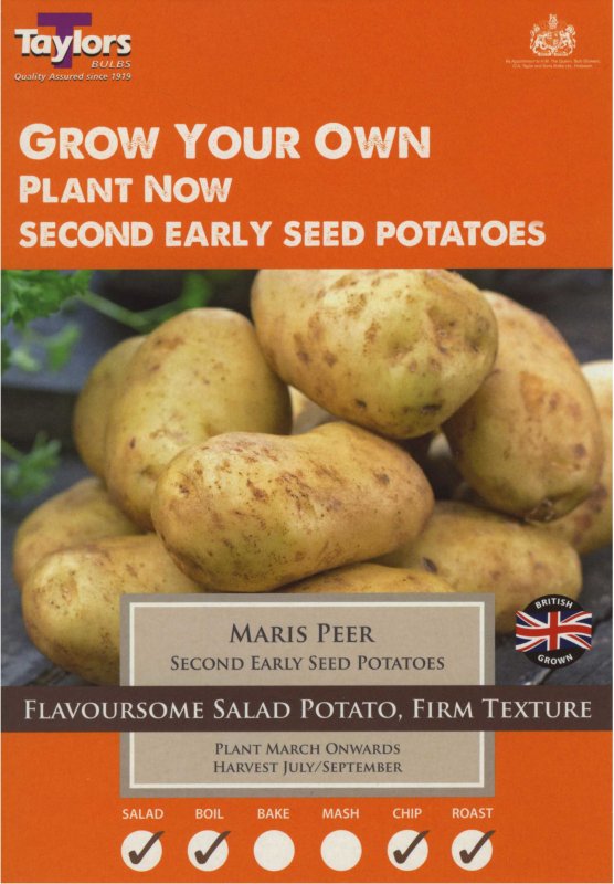 Taylors Bulbs Potato Maris Peer (x10)
